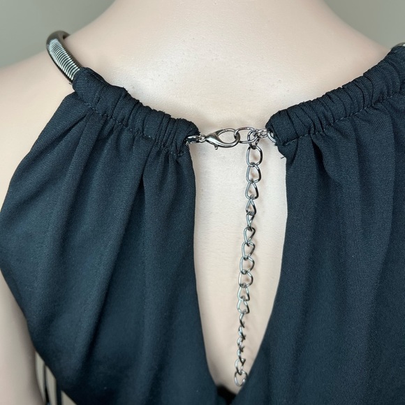 𝅺CITY CHIC Pleated Ombre Maxi Dress black/grey - Picture 6 of 12